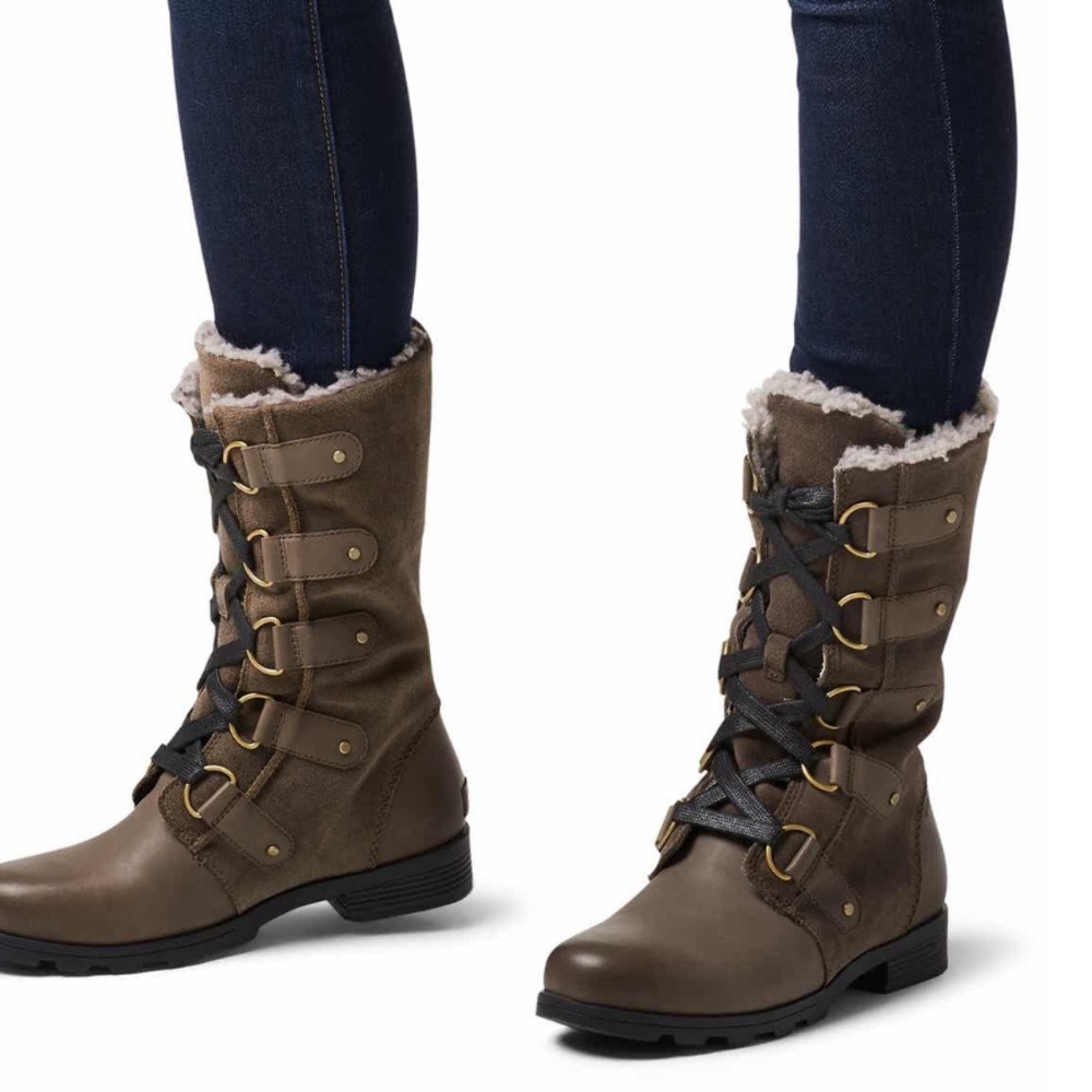 SOREL Emelie Faux Shearling Waterproof Boot